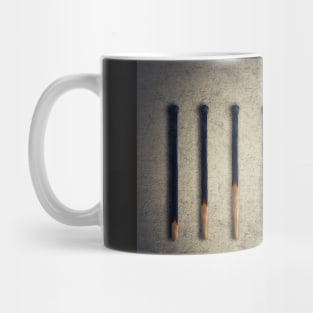 burnt matches stairsteps Mug